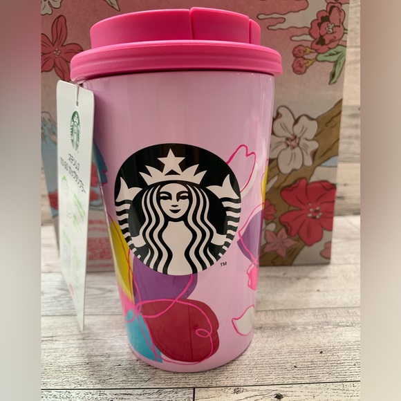🌸 2024 Starbucks Japan Limited Edition Sakura Petals Stainless Steel Tumbler - Picture 2 of 6